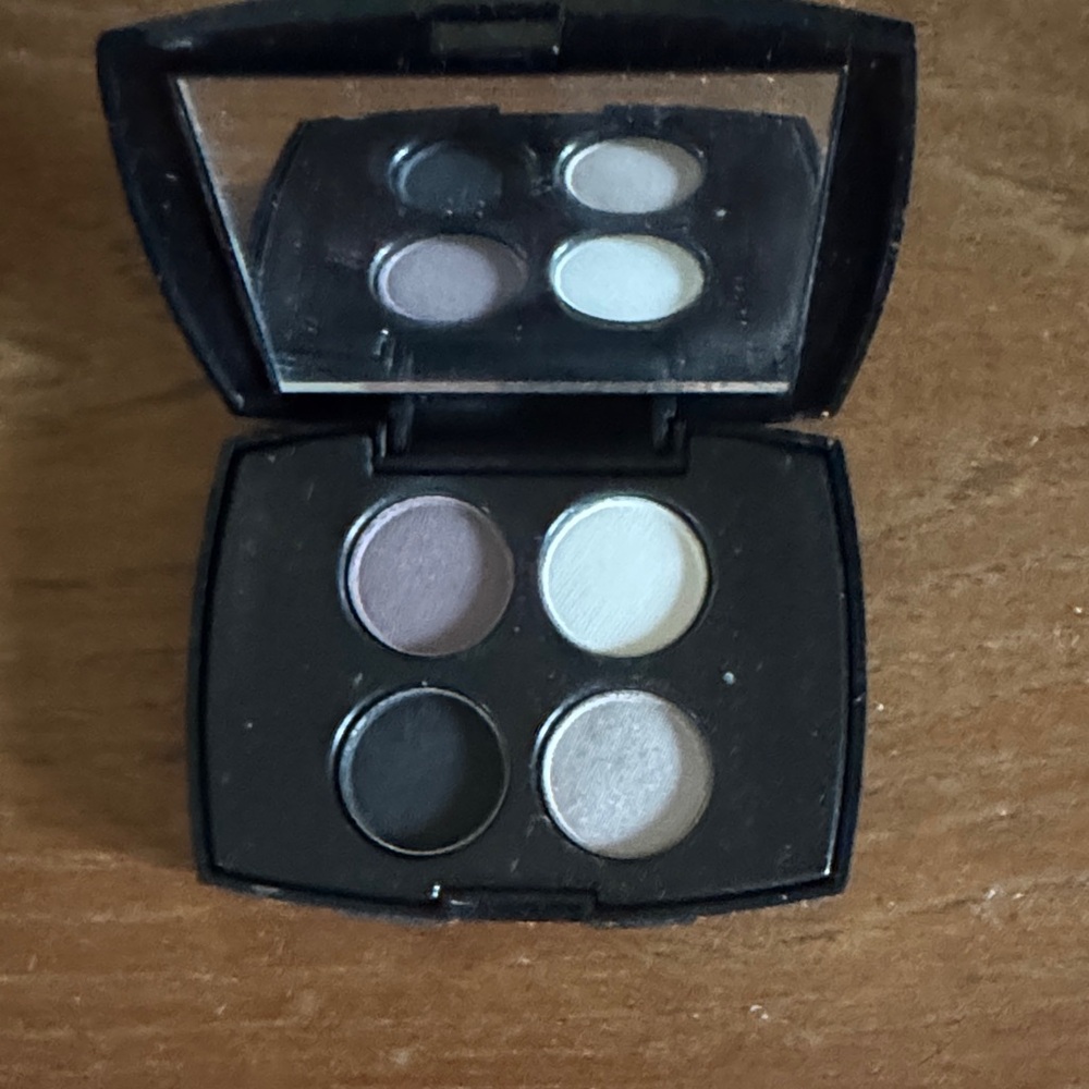 Lancome Eyeshadow Quad - Black, White, Gray, Cream